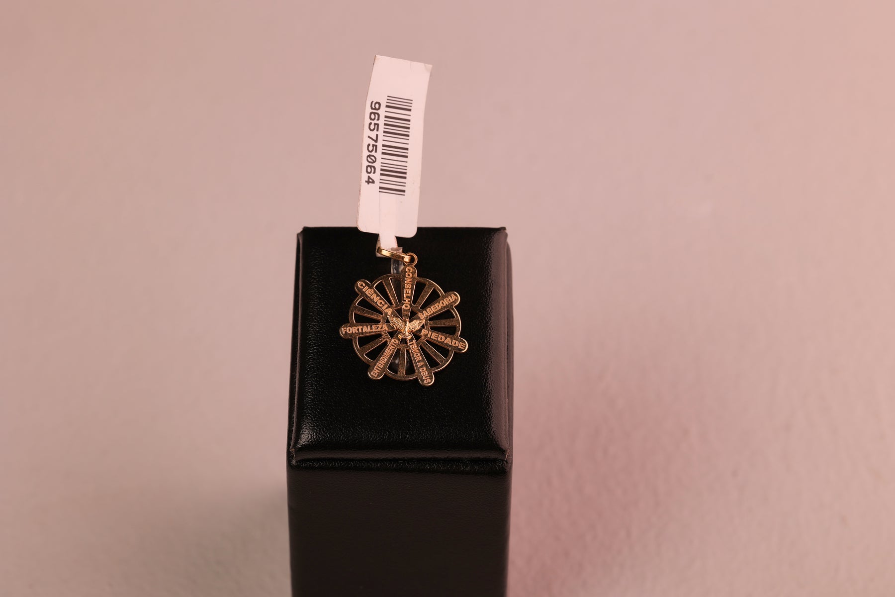 Pingente Medalha 7 Conselhos em Ouro 18K