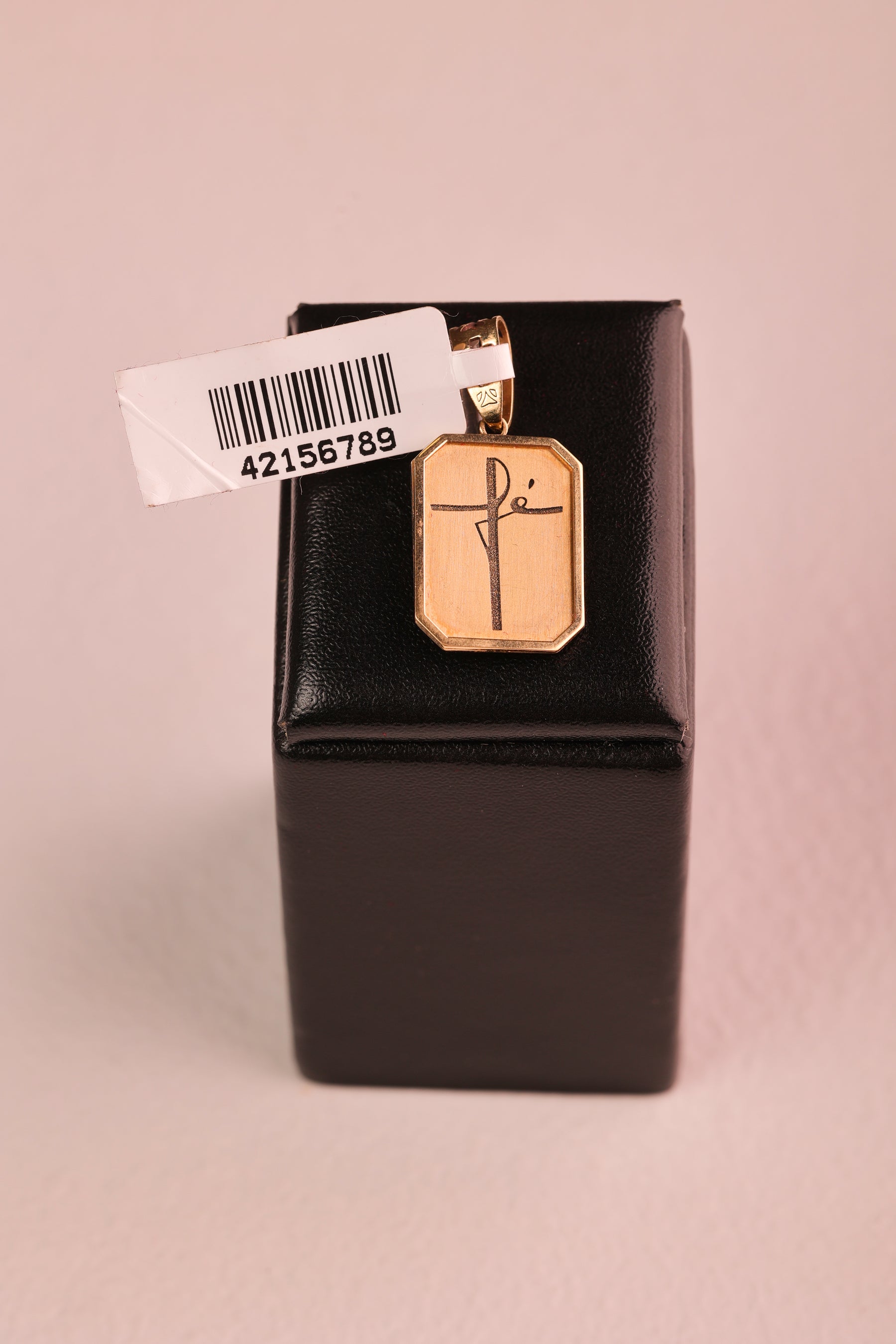 Pingente Medalha Fé em Ouro 18K