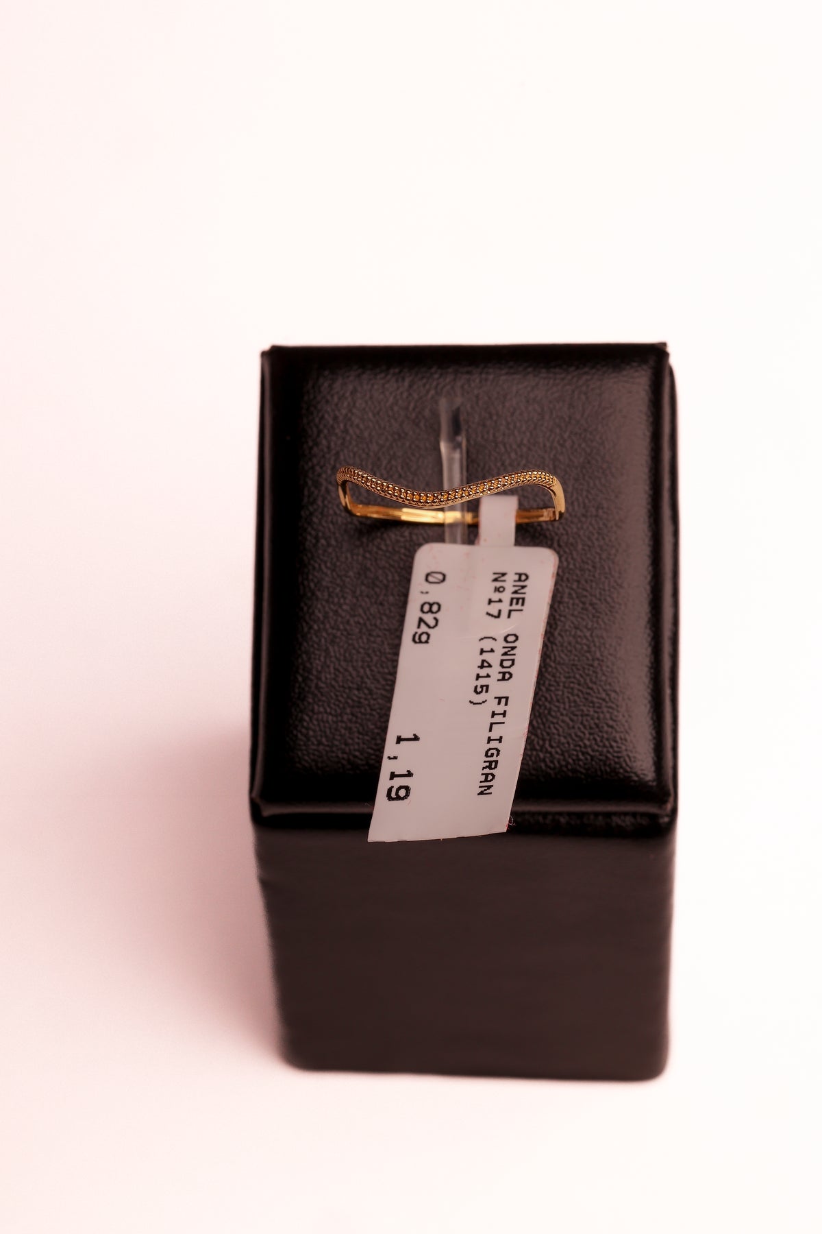 Anel Onda Filigran em Ouro 18K – Joia Premium N° 17 | 0,82 g