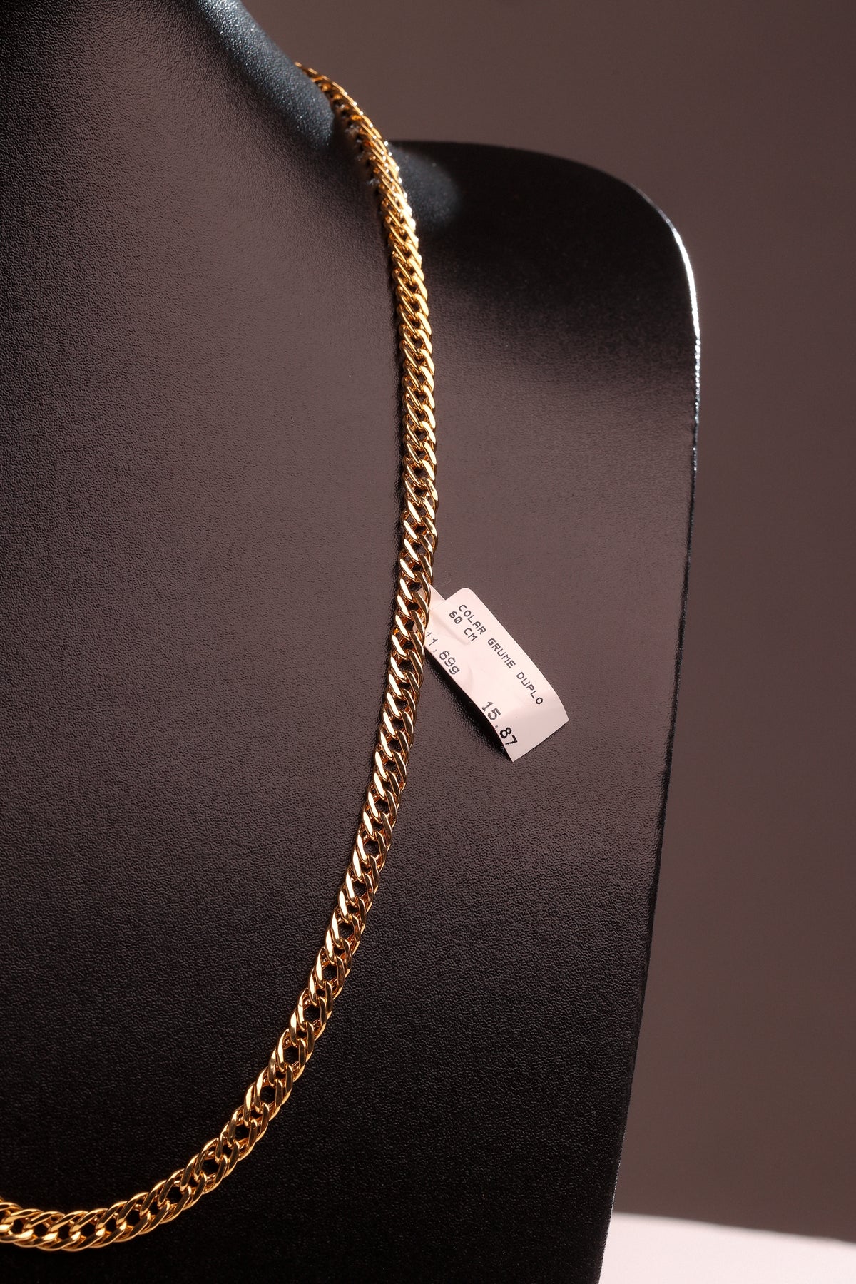 Colar Grume Duplo 60 cm em Ouro 18K – Joia Premium 11,69 g