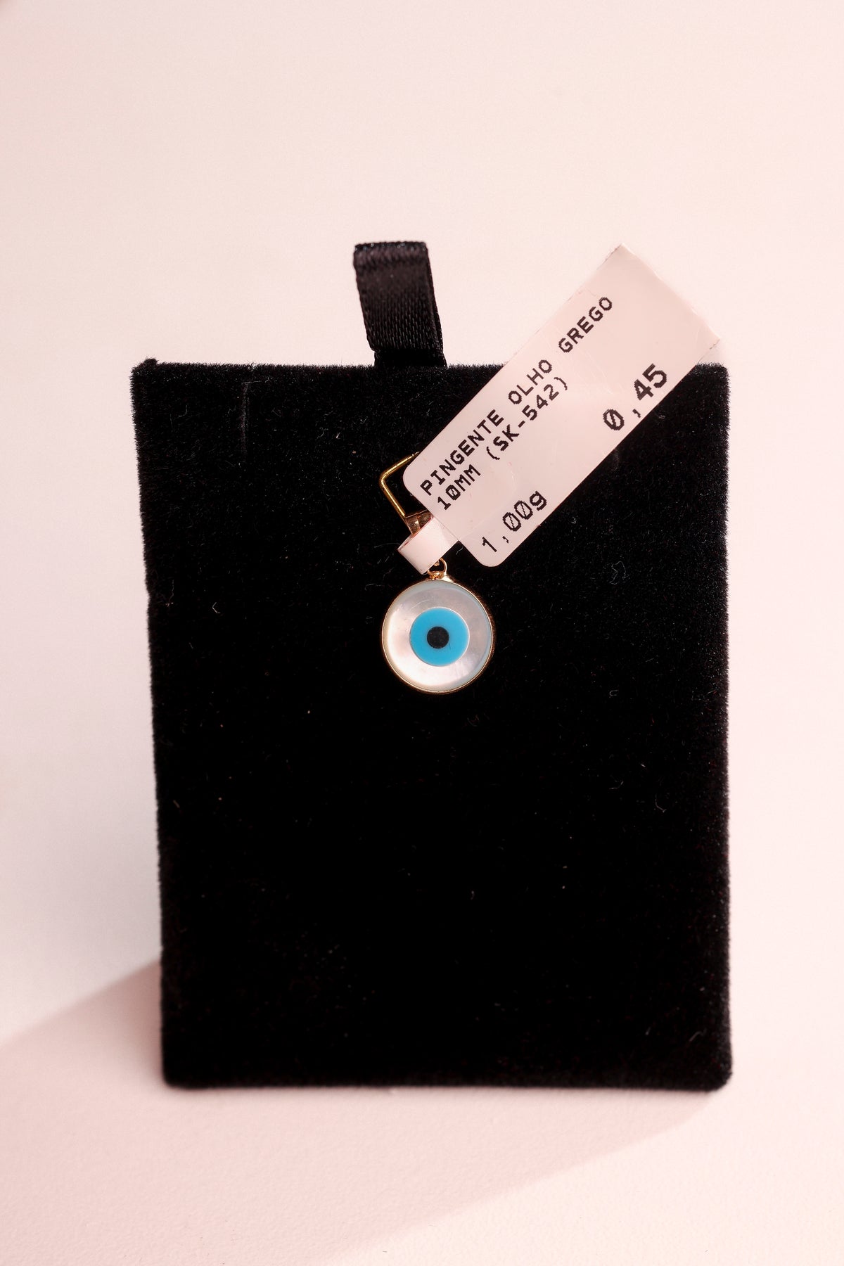 Pingente Olho Grego em Ouro 18K – Joia Premium 1,0 g