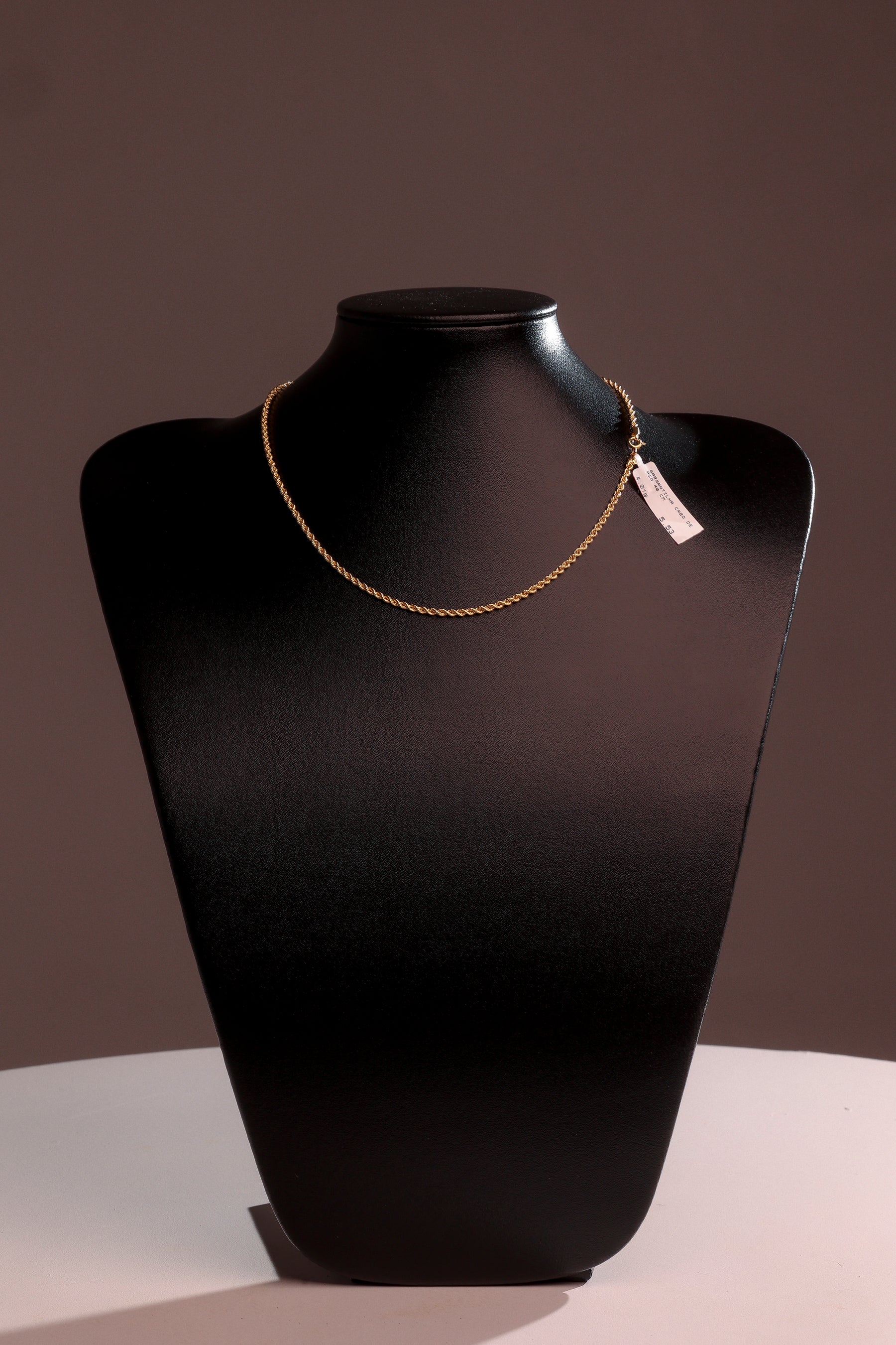 Gargantilha Cabo de Aço 40 cm em Ouro 18K – Joia Premium 4,01 g