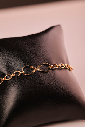 Pulseira Elos Infinito em Ouro 18K – Joia Delicada
