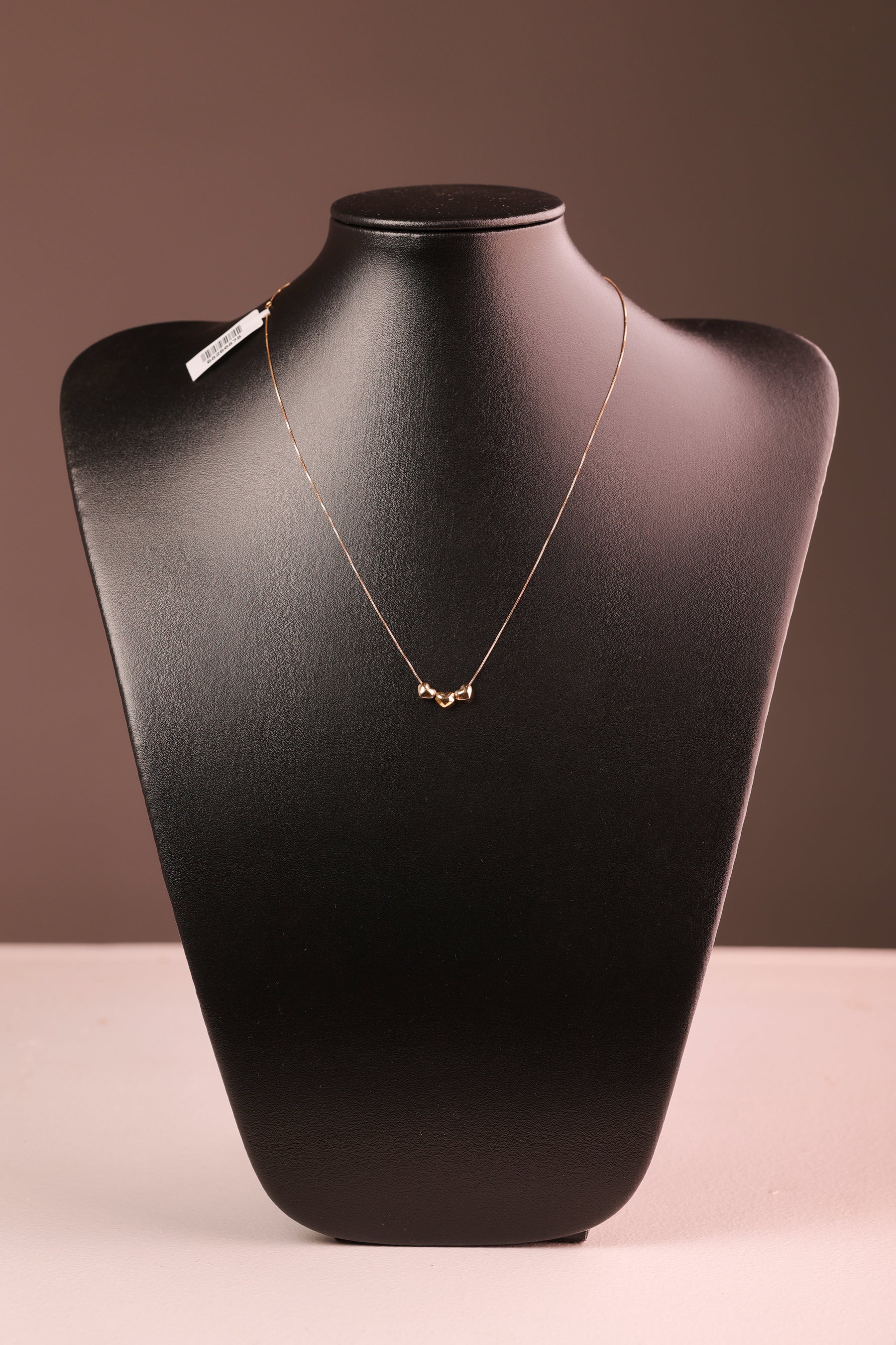 Gargantilha Três Corações em Ouro 18K – Joia Premium 45 cm
