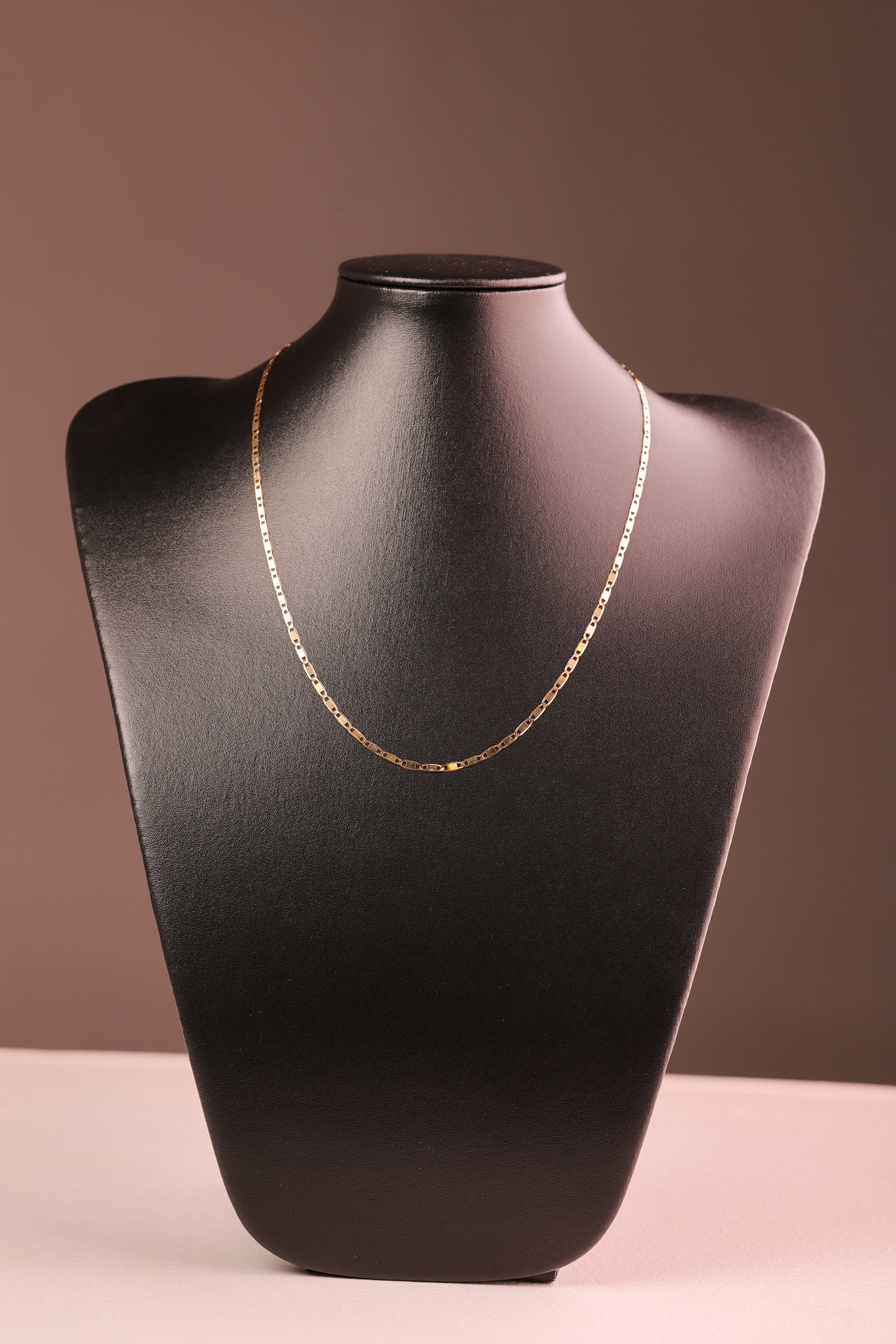 Gargantilha Piastrine 50 cm em Ouro 18K