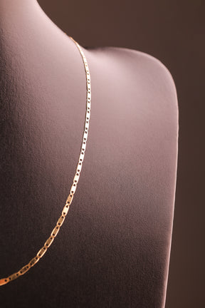 Gargantilha Piastrine 50 cm em Ouro 18K
