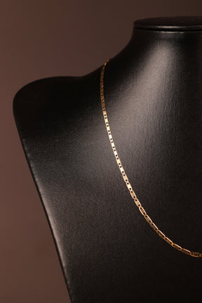 Gargantilha Piastrine 50 cm em Ouro 18K