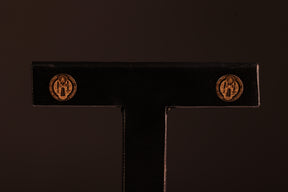 Brinco Medalha São Bento em Ouro 18K
