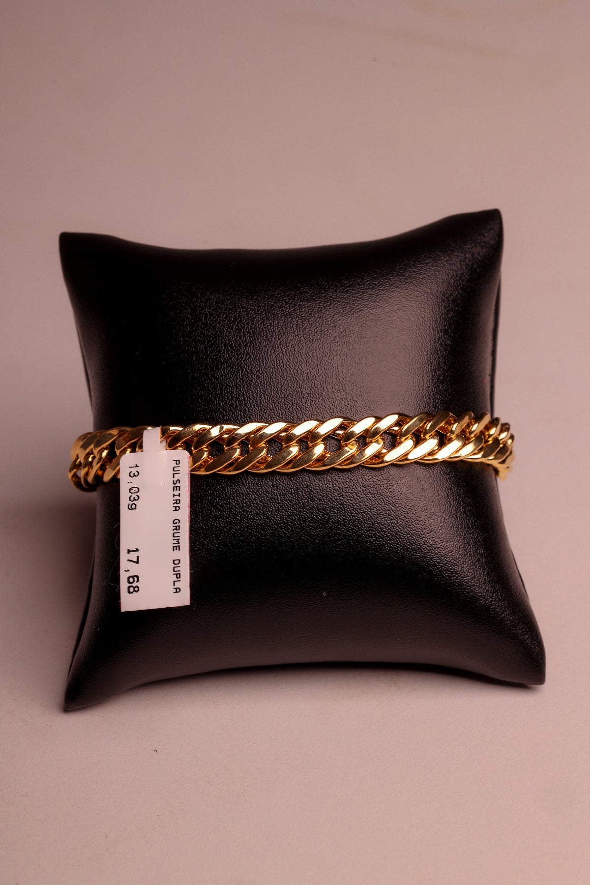 Pulseira Grume Dupla em Ouro 18K – Joia Premium | 13,03 g