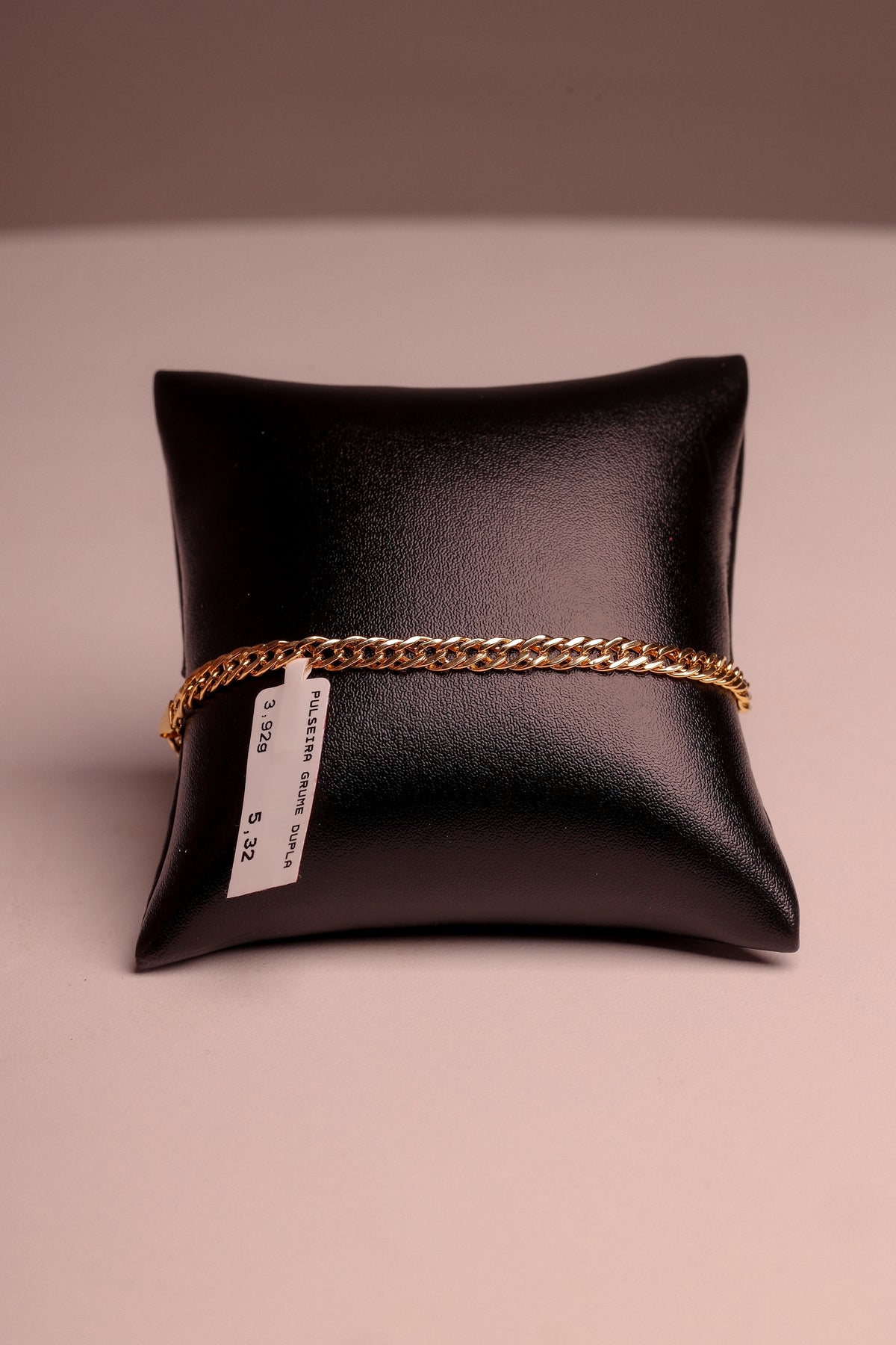 Pulseira Grume Dupla em Ouro 18K – Joia Premium | 3,92 g