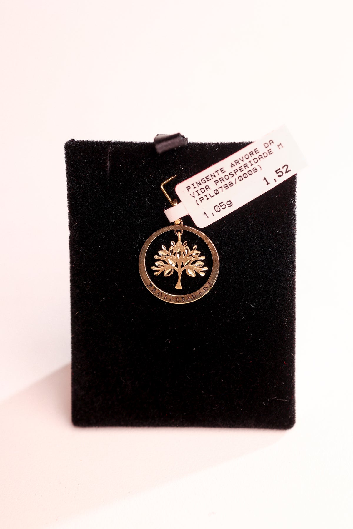 Pingente Árvore da Vida Prosperidade em Ouro 18K – Joia Premium 1,05 g