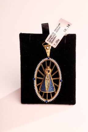 Pingente Medalha Nossa Senhora em Ouro 18K – Joia Premium 7,29 g