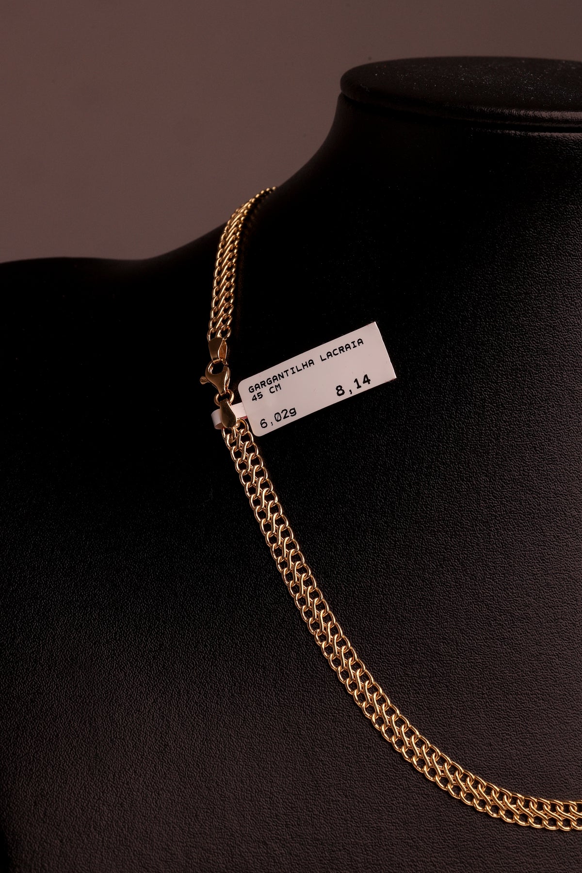 Gargantilha Lacraia 45 cm em Ouro 18K – Joia Premium 6,02 g
