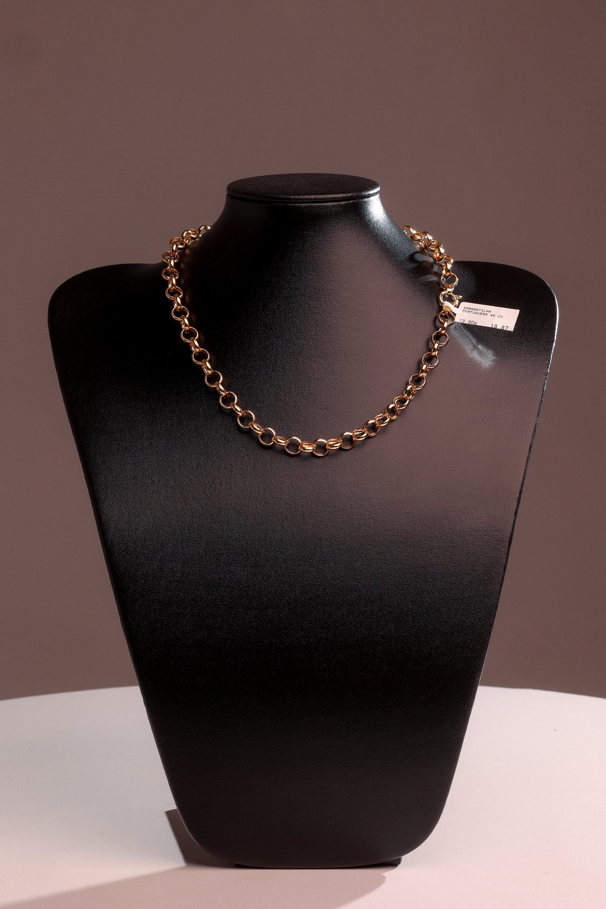 Gargantilha Portuguesa 45 cm em Ouro 18K – Joia Premium 13,90 g