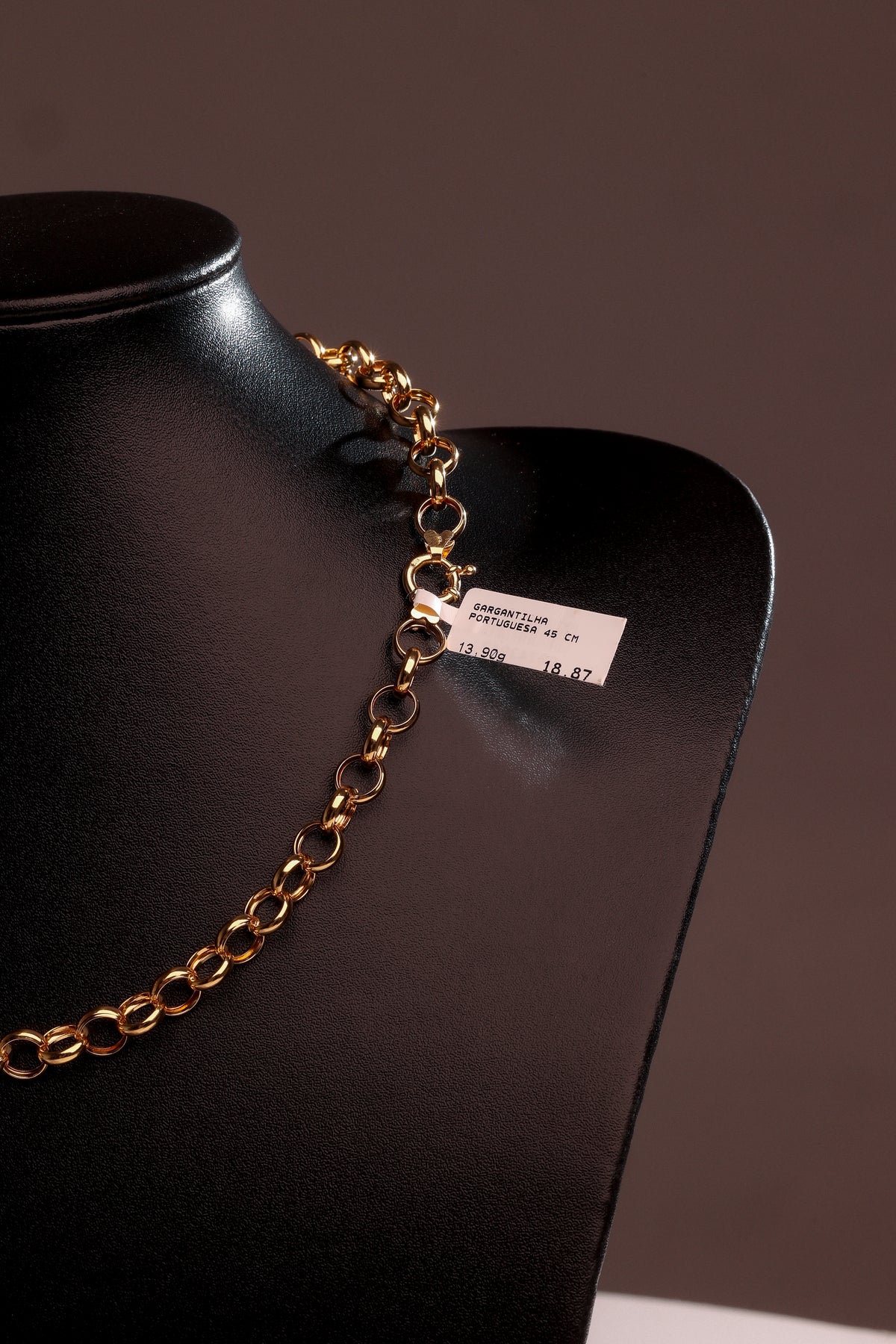 Gargantilha Portuguesa 45 cm em Ouro 18K – Joia Premium 13,90 g
