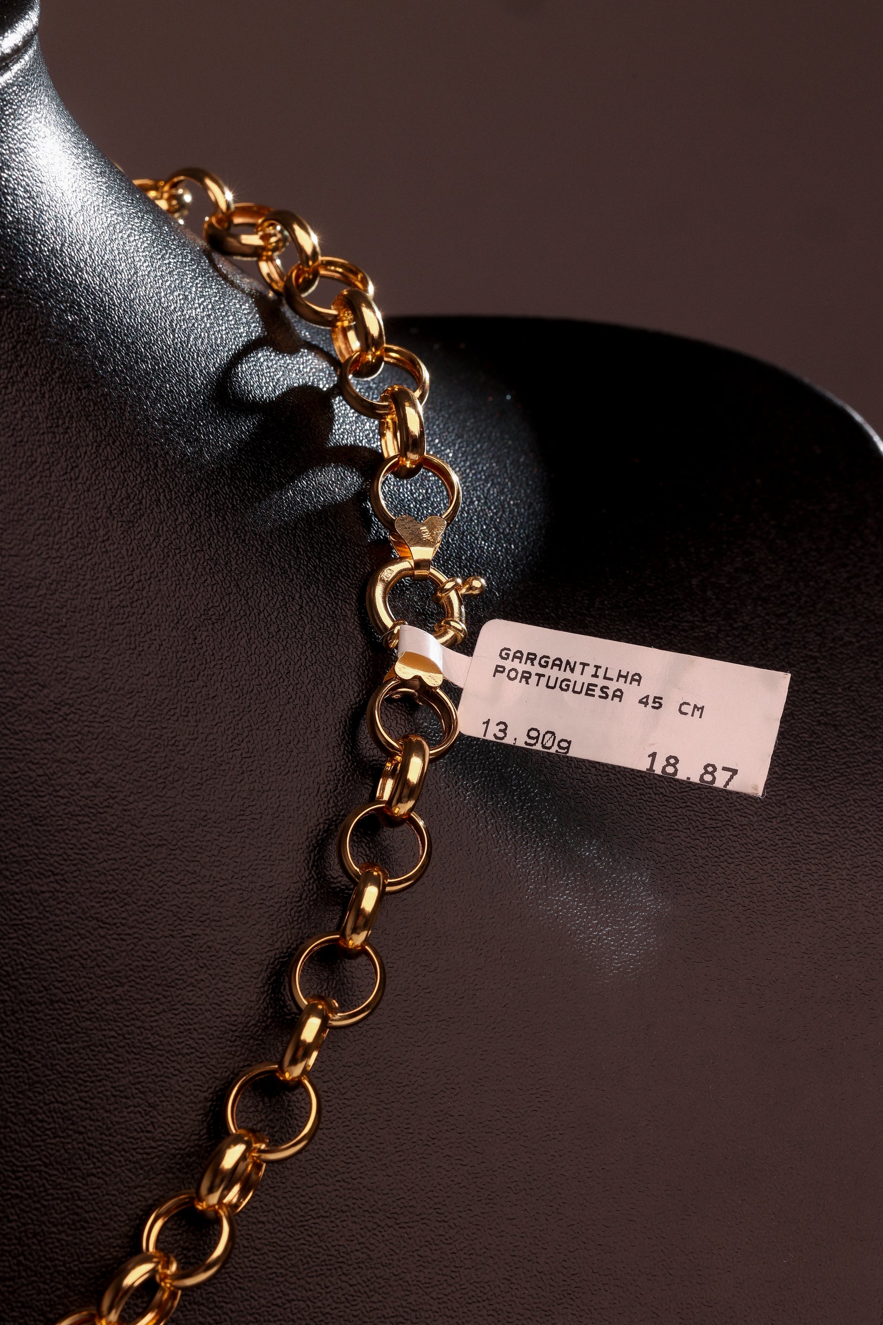Gargantilha Portuguesa 45 cm em Ouro 18K – Joia Premium 13,90 g