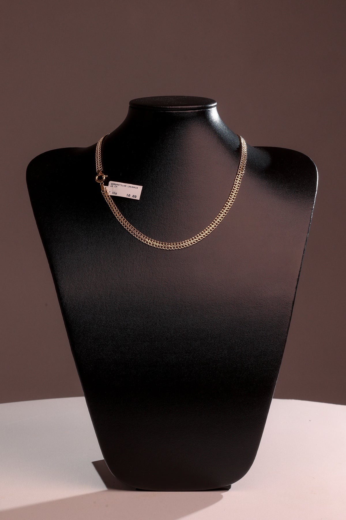 Gargantilha Lacraia 45 cm em Ouro 18K – Joia Premium 7,46 g