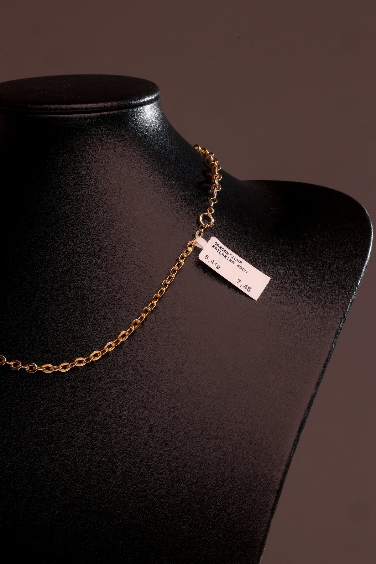 Gargantilha Bailarina 40 cm em Ouro 18K – Joia Premium 5,41 g