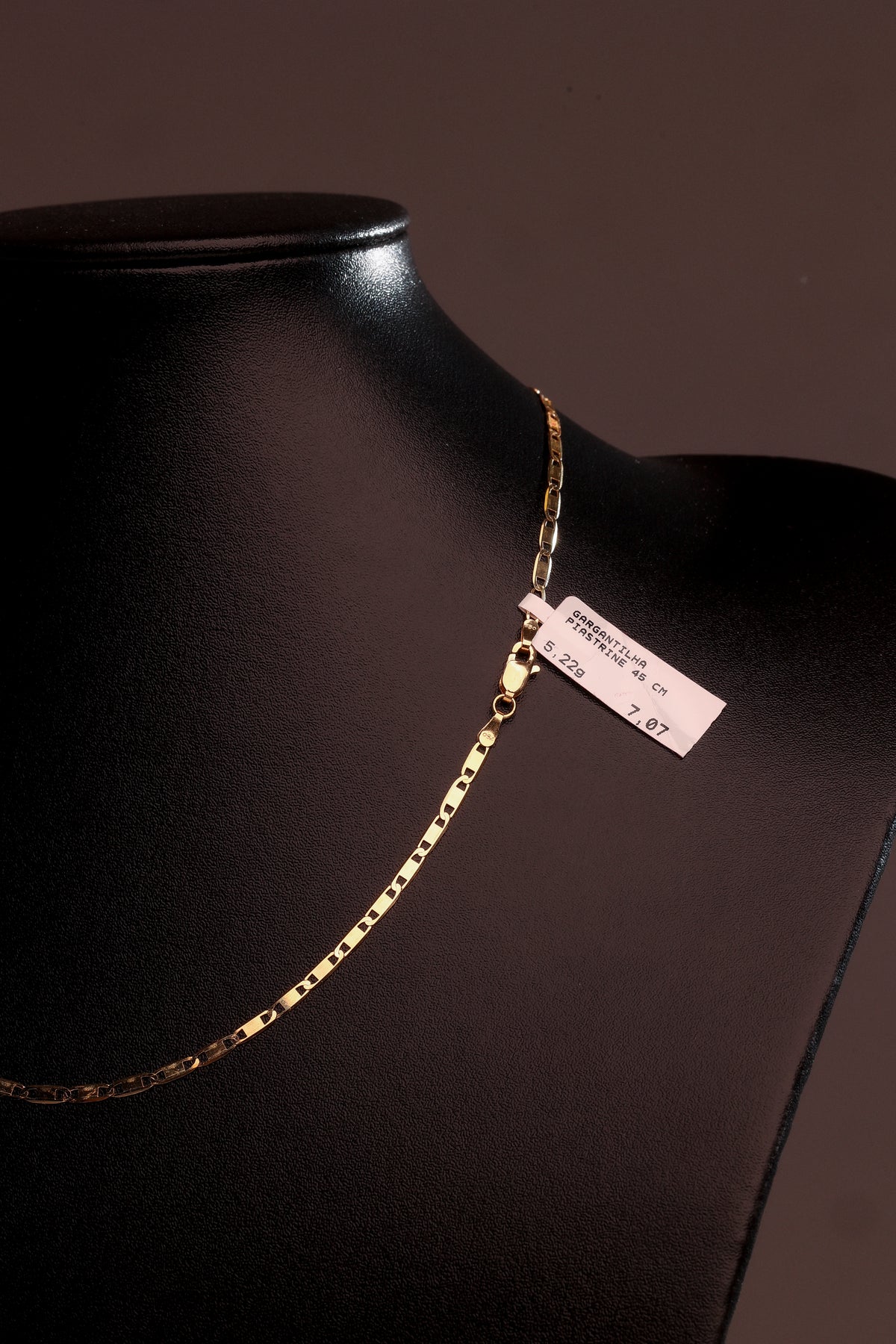 Gargantilha Piastrine 45 cm em Ouro 18K – Joia Premium 5,22 g