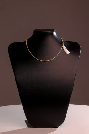 Gargantilha Cabo de Aço 40 cm em Ouro 18K – Joia Premium 4,01 g