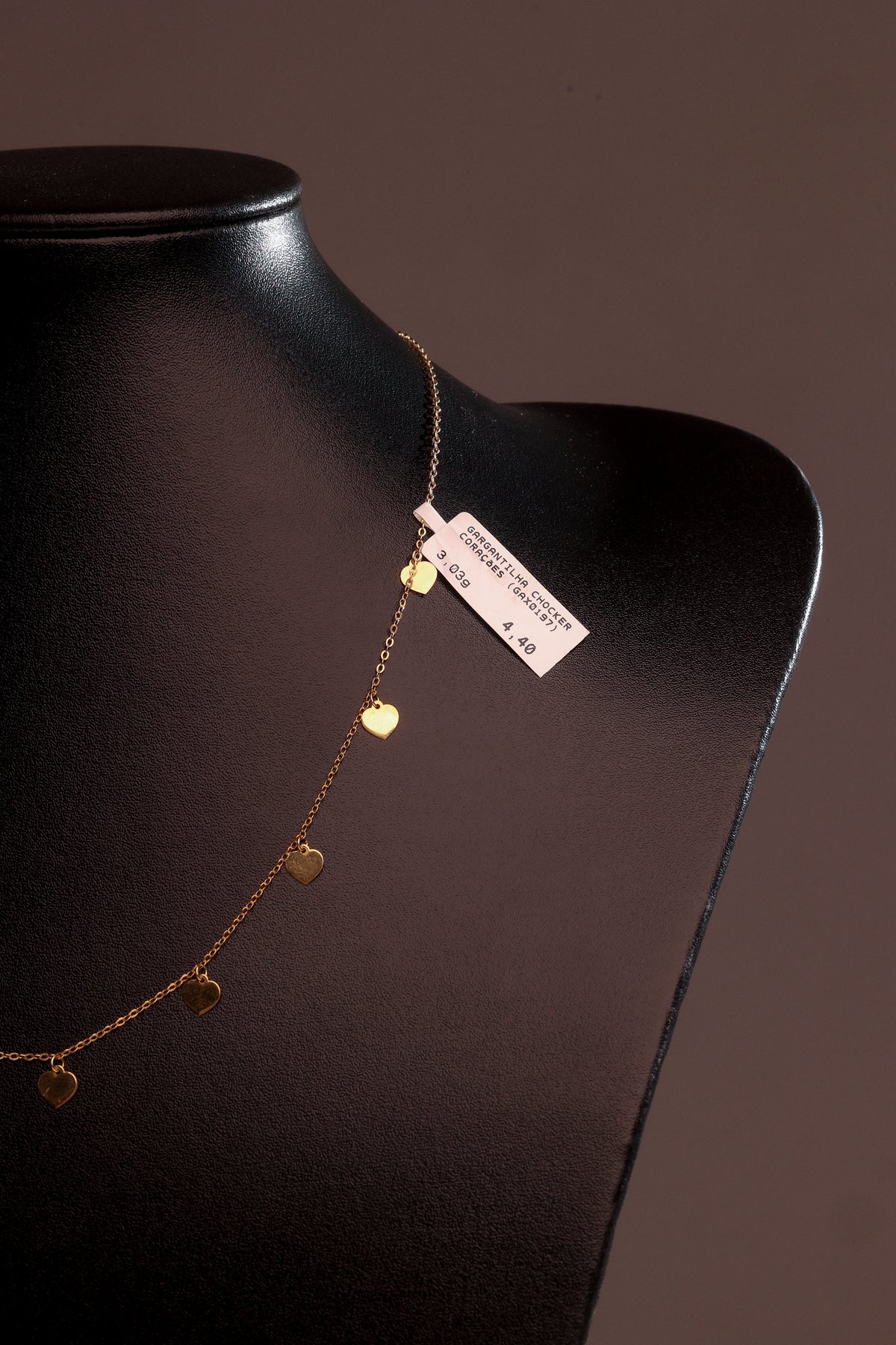 Gargantilha Chocker Corações em Ouro 18K – Joia Premium 3,03 g