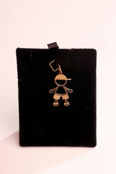Pingente Menino em Ouro 18K – Joia Premium 0,91 g
