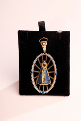 Pingente Medalha Nossa Senhora em Ouro 18K – Joia Premium 7,29 g